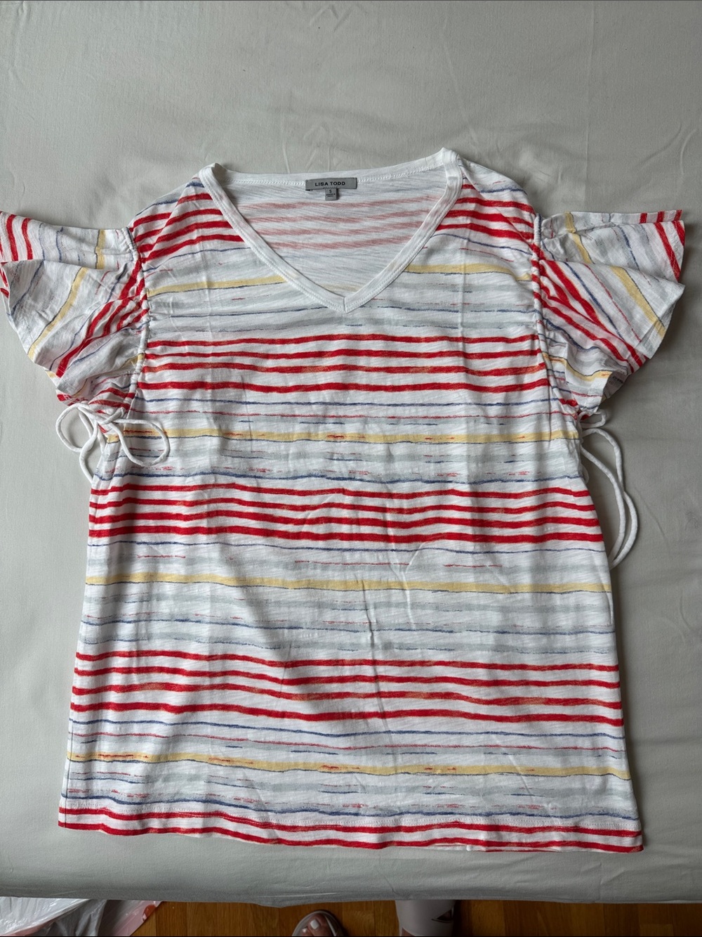 Lisa Todd Striped V-neck